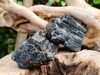 Natural Schorl Black Tourmaline Specimens x 4 From Erongo, Namibia - Toprock Gemstones and Minerals 