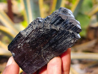 Natural Schorl Black Tourmaline Specimens x 4 From Erongo, Namibia - Toprock Gemstones and Minerals 