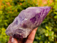 Polished Chevron Amethyst 'Witches Hat'  Points x 5 From Zambia - Toprock Gemstones and Minerals 
