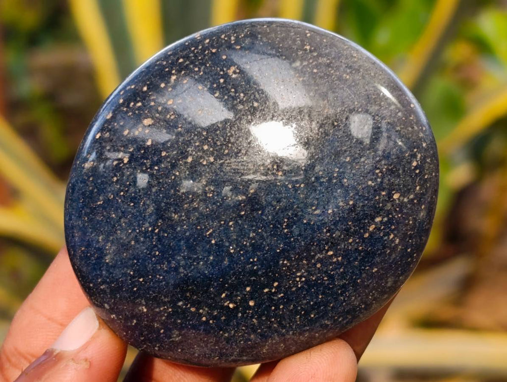 Polished Lazulite Palm Stones x 12 From Madagascar - Toprock Gemstones and Minerals 
