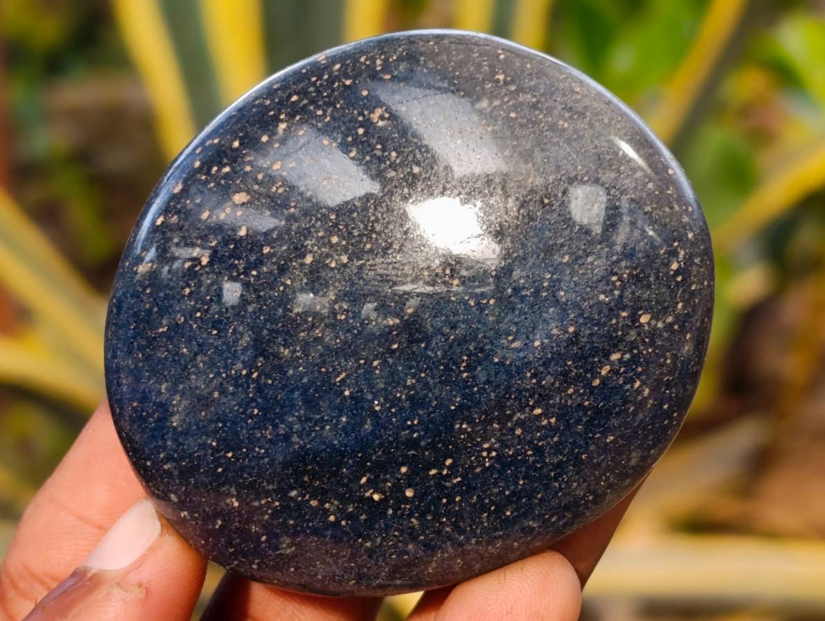 Polished Lazulite Palm Stones x 12 From Madagascar - Toprock Gemstones and Minerals 