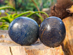 Polished Lazulite Palm Stones x 12 From Madagascar - Toprock Gemstones and Minerals 
