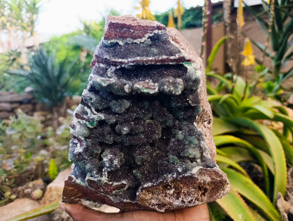 Natural Ball Malachite On Dolomite Matrix Specimen x 1 From Kambove, Congo - Toprock Gemstones and Minerals 