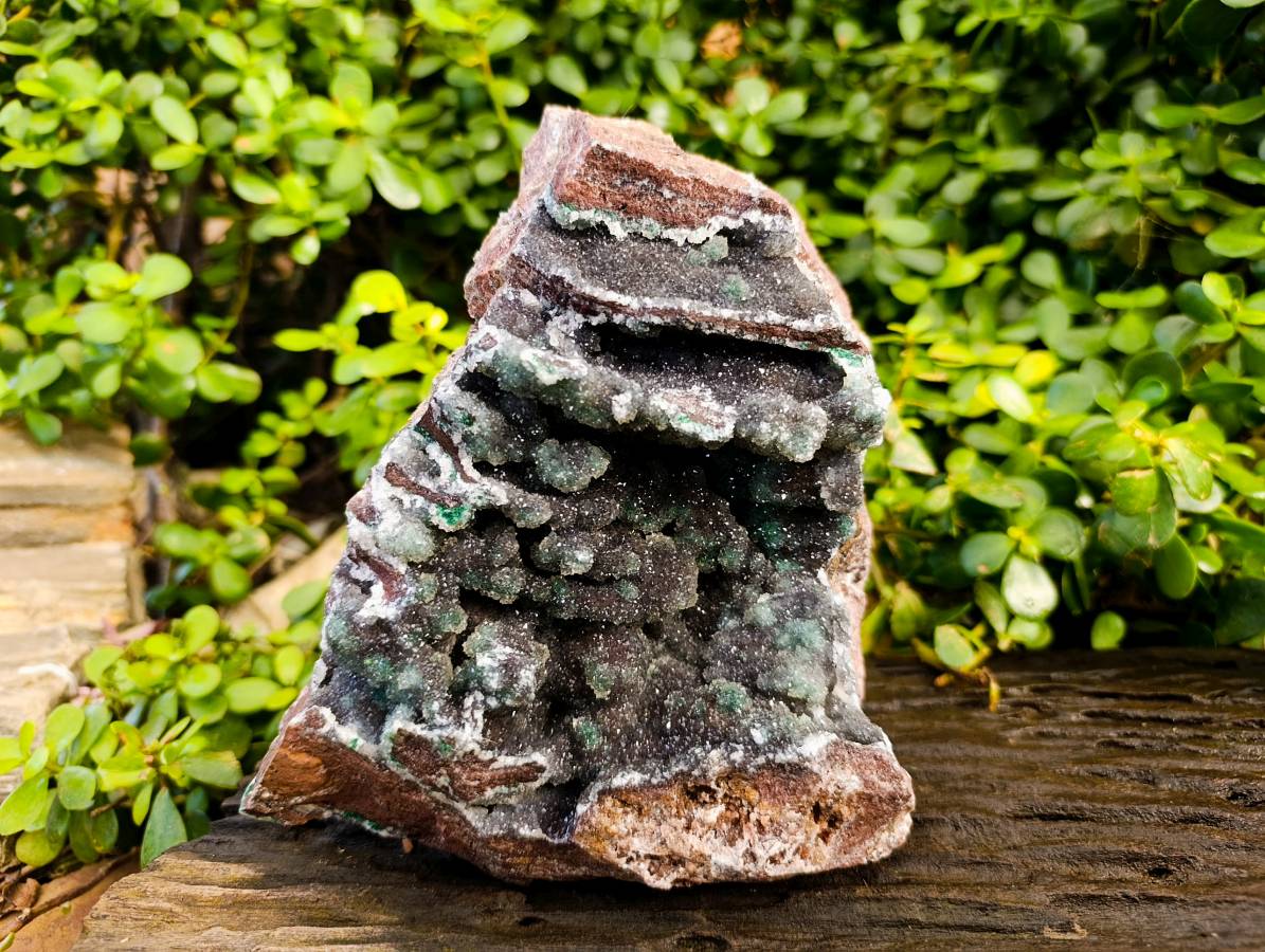 Natural Ball Malachite On Dolomite Matrix Specimen x 1 From Kambove, Congo - Toprock Gemstones and Minerals 