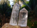 Polished Clear Quartz Crystals x 6 From Madagascar - Toprock Gemstones and Minerals 