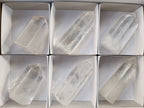 Polished Clear Quartz Crystals x 6 From Madagascar - Toprock Gemstones and Minerals 