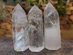 Polished Clear Quartz Crystals x 6 From Madagascar - Toprock Gemstones and Minerals 
