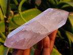 Polished Double Terminated Rose Quartz Points x 6 From Madagascar - Toprock Gemstones and Minerals 