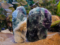 Natural Watermelon Fluorite Cobbed Specimens x 4 From Namibia - Toprock Gemstones and Minerals 