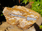 Polished On One Side Blue Lace Agate Slices x 2 From Namibia - Toprock Gemstones and Minerals 
