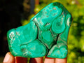 Polished Flower Banded Malachite Free Forms x 6 From Congo - Toprock Gemstones and Minerals 