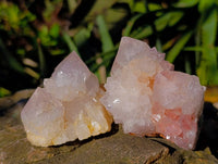 Natural White Spirit Quartz Clusters x 12 From Boekenhouthoek, South Africa