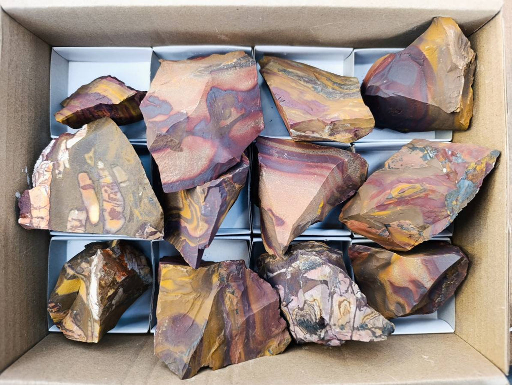Natural Nguni Jasper Cobbed Specimens x 12 From Prieska, South Africa - Toprock Gemstones and Minerals 