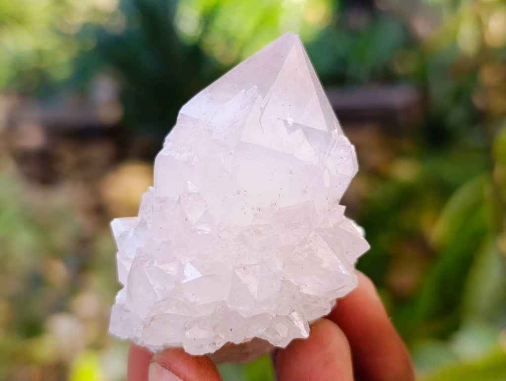 Natural White Spirit Quartz Clusters x 12 From Boekenhouthoek, South Africa - Toprock Gemstones and Minerals 