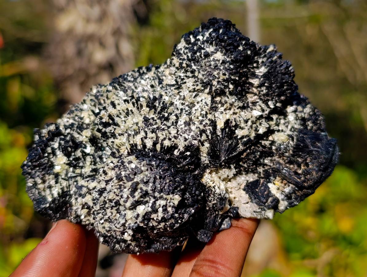 Natural Schorl Black Tourmaline, Smokey Quartz and Hyalite Opal Specimens x 3 From Erongo, Namibia - Toprock Gemstones and Minerals 