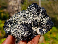 Natural Schorl Black Tourmaline, Smokey Quartz and Hyalite Opal Specimens x 3 From Erongo, Namibia
