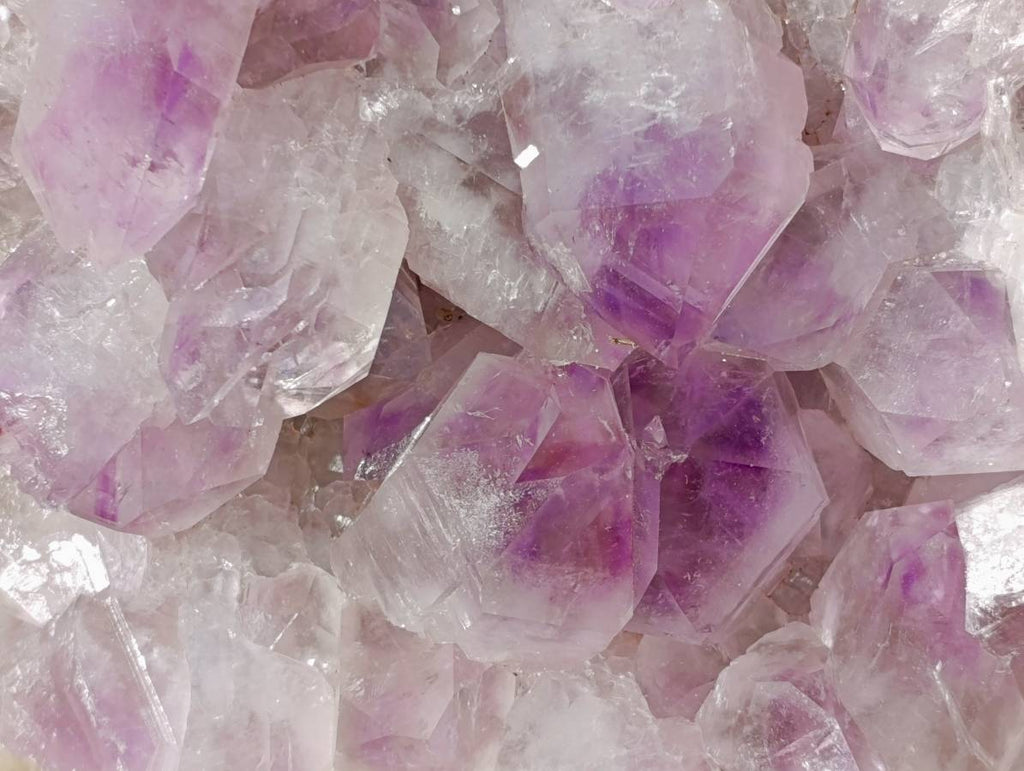 Natural Jacaranda Amethyst Quartz Clusters x 2 From Mumbwa, Zambia - Toprock Gemstones and Minerals 