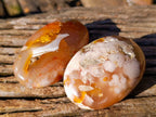 Polished Fossil Flower Agate Palm Stones x 6 From Antsahalova, Madagascar - Toprock Gemstones and Minerals 