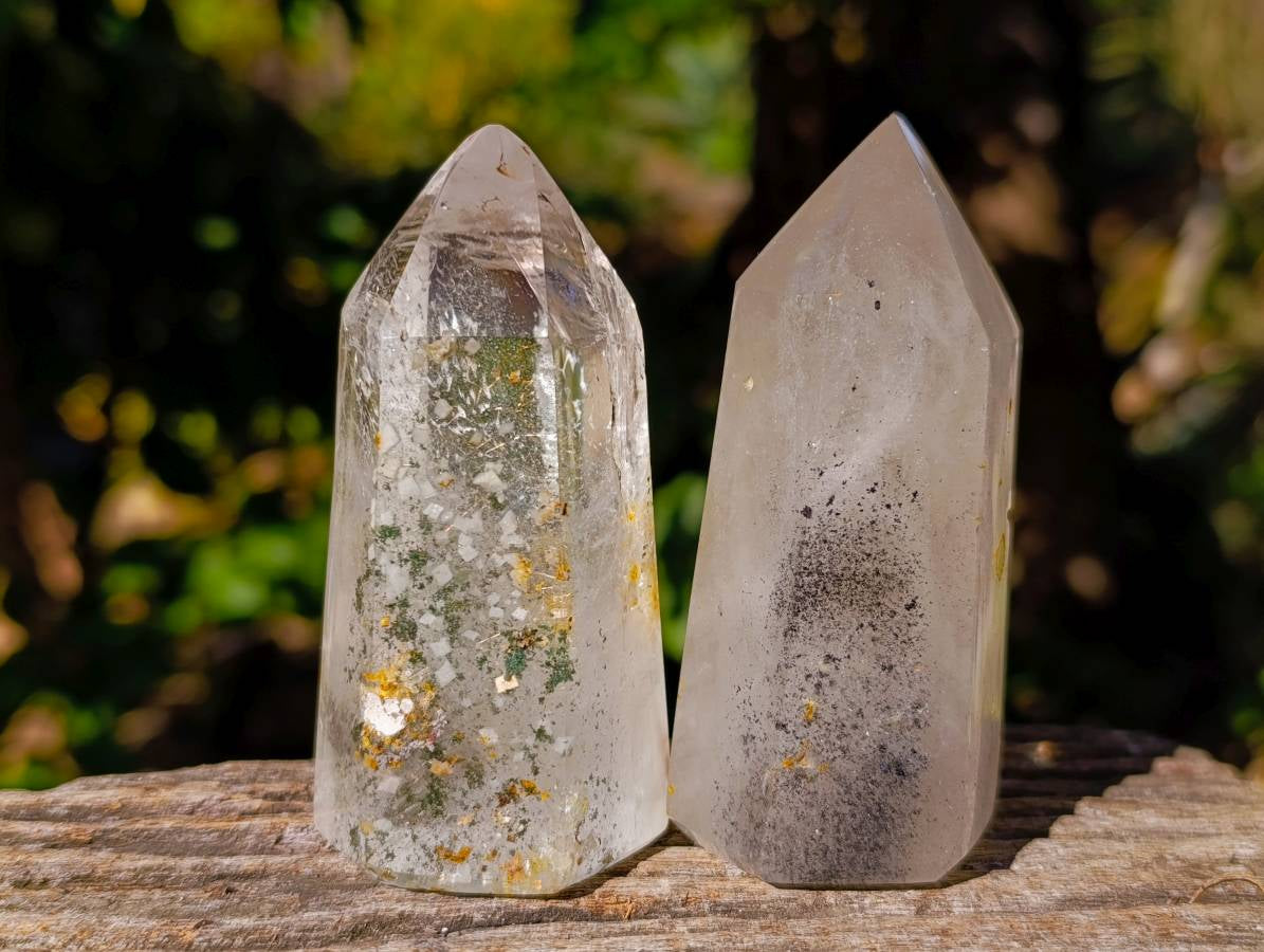 Polished Mix of Selected Quartz Crystals x 6 From Madagascar - Toprock Gemstones and Minerals 