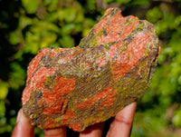 Natural Unakite Cobbed Specimens x 12 From South Africa