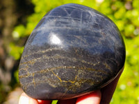 Polished Rare Pharaoh Stone Pyrite in Basalt Palm Stones x 12 Iron Duke Mine, Zimbabwe - Toprock Gemstones and Minerals 