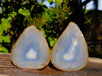 Polished Banded Agate Slices x 6 From Madagascar - Toprock Gemstones and Minerals 