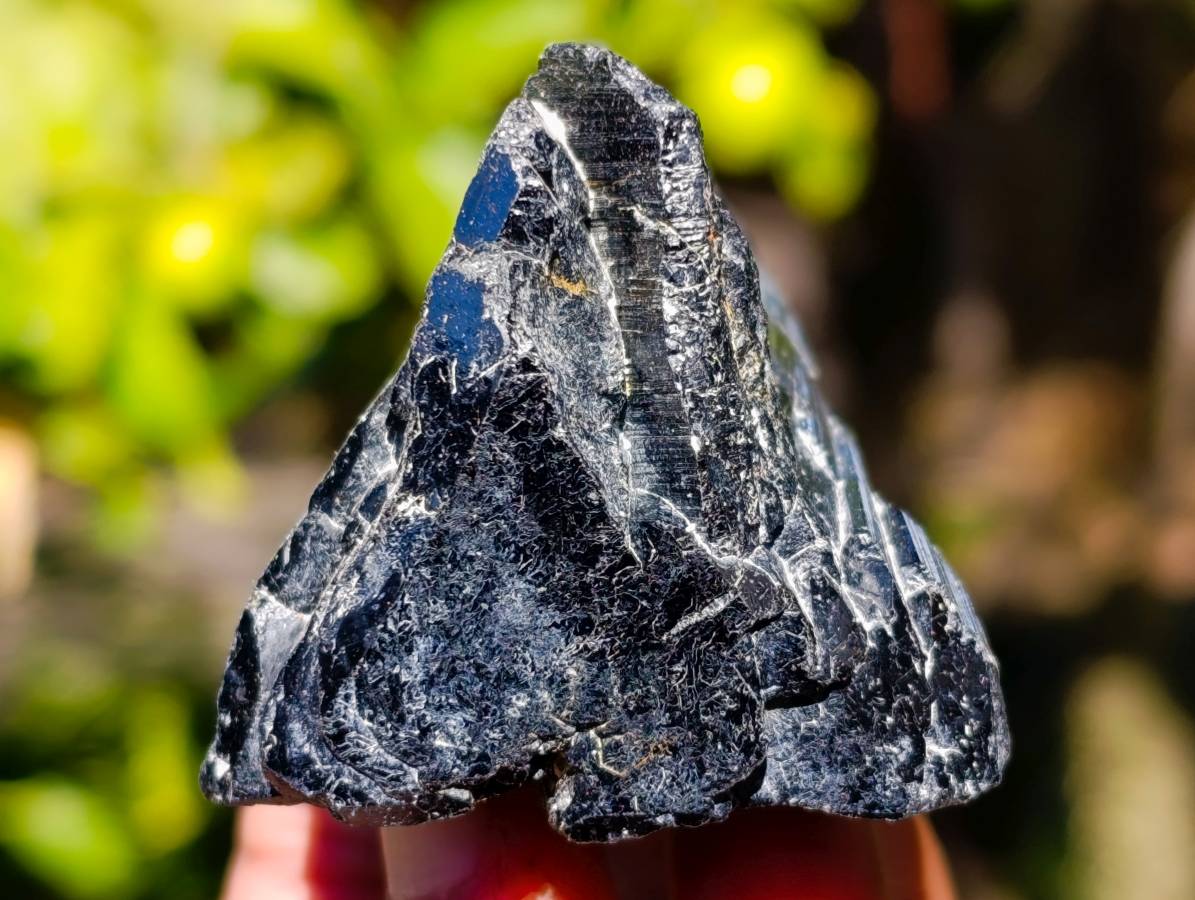 Natural Schorl Black Tourmaline Specimens x 6 From Erongo, Namibia - Toprock Gemstones and Minerals 