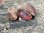 Polished On One Side Red Sashe River Agate Nodules x 20 From Zimbabwe - Toprock Gemstones and Minerals 