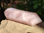 Polished Rose Quartz Double Terminated Points x 2 From Madagascar - Toprock Gemstones and Minerals 