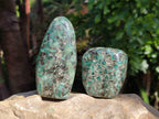 Polished Emerald Mica 'Mutokolite' Standing Free Forms x 3 From Mutoko, Zimbabwe - Toprock Gemstones and Minerals 