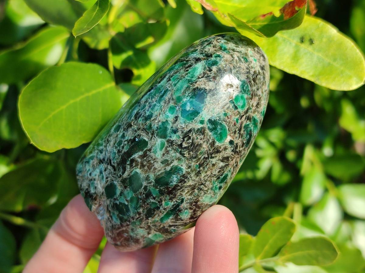 Polished Emerald Mica 'Mutokolite' Standing Free Forms x 3 From Mutoko, Zimbabwe - Toprock Gemstones and Minerals 