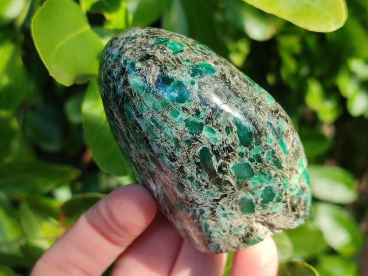 Polished Emerald Mica 'Mutokolite' Standing Free Forms x 3 From Mutoko, Zimbabwe - Toprock Gemstones and Minerals 
