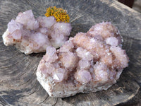 Natural Amethyst Spirit Quartz Clusters x 2 From Boekenhouthoek, South Africa - Toprock Gemstones and Minerals 