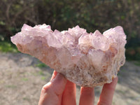 Natural Amethyst Spirit Quartz Clusters x 2 From Boekenhouthoek, South Africa - Toprock Gemstones and Minerals 