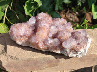 Natural Amethyst Spirit Quartz Clusters x 2 From Boekenhouthoek, South Africa - Toprock Gemstones and Minerals 
