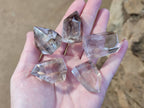 Polished Smokey Wispy Phantom Quartz Crystals x 20 From Anzojorabe, Madagascar - Toprock Gemstones and Minerals 