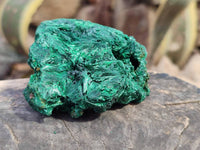 Natural Silky Malachite Specimens x 6 From Kasompe, Congo - Toprock Gemstones and Minerals 