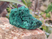 Natural Silky Malachite Specimens x 6 From Kasompe, Congo - Toprock Gemstones and Minerals 