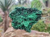 Natural Silky Malachite Specimens x 6 From Kasompe, Congo - Toprock Gemstones and Minerals 