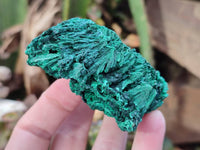 Natural Silky Malachite Specimens x 6 From Kasompe, Congo - Toprock Gemstones and Minerals 
