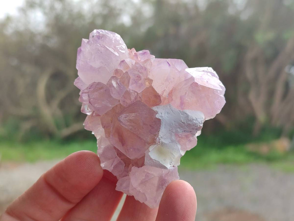 Natural Amethyst Spirit Quartz Clusters x 12 From Boekenhouthoek, South Africa - Toprock Gemstones and Minerals 