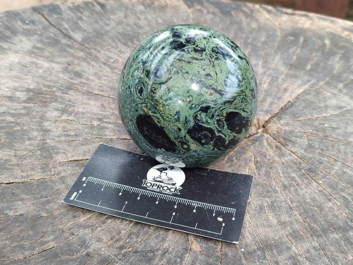 Polished Stromatolite Spheres x 3 From Katsepy, Madagascar - Toprock Gemstones and Minerals 