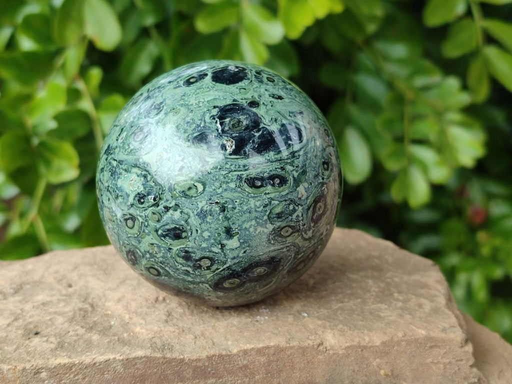 Polished Stromatolite Spheres x 3 From Katsepy, Madagascar - Toprock Gemstones and Minerals 