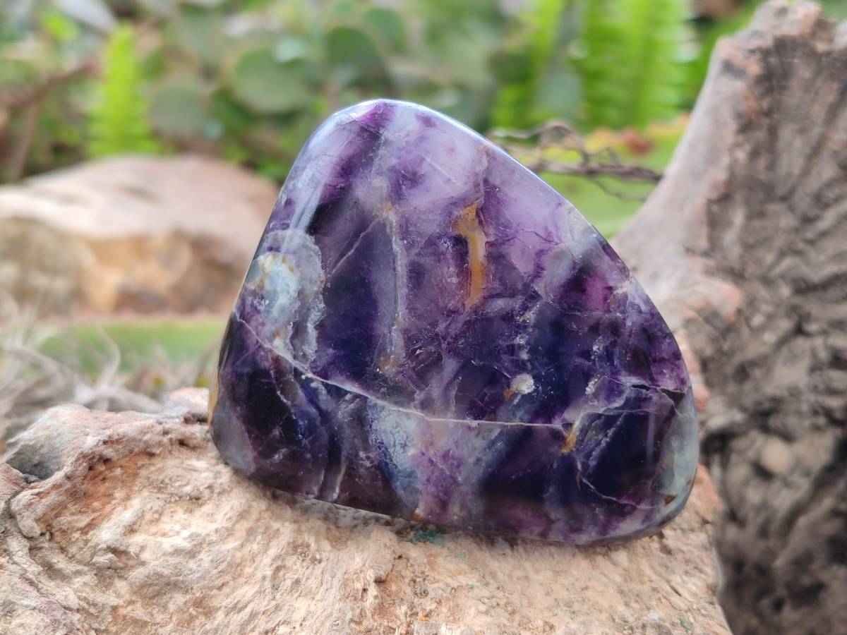 Polished Watermelon Fluorite Free Forms x 6 From Uis, Namibia - Toprock Gemstones and Minerals 