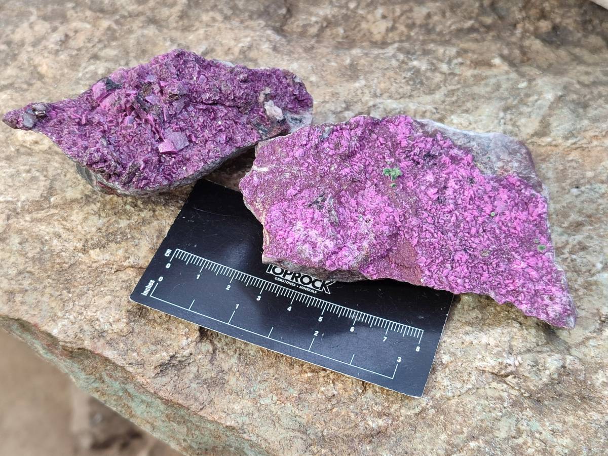 Natural Salrose Cobaltion Dolomite Specimens x 6 From Kakanda, Congo - Toprock Gemstones and Minerals 