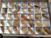 Natural Honey Aragonite Specimens x 35 From Namibia - Toprock Gemstones and Minerals 