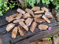 Natural Honey Aragonite Specimens x 35 From Namibia - Toprock Gemstones and Minerals 