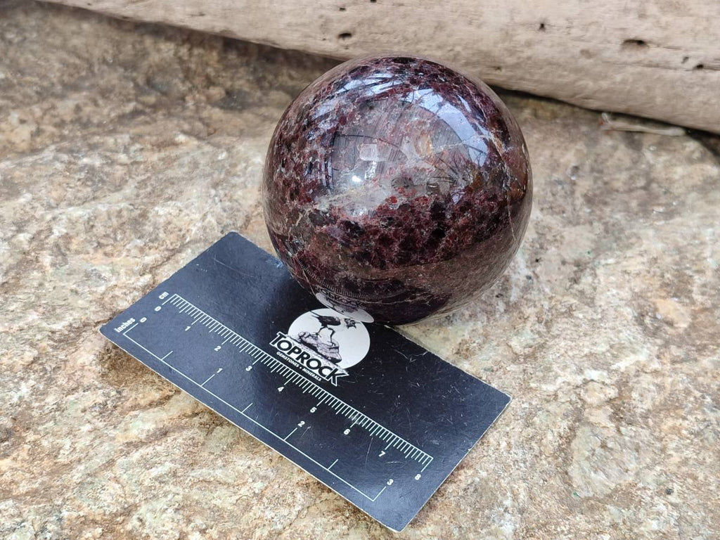 Polished Pyrope Garnet Spheres x 3 From Madagascar - Toprock Gemstones and Minerals 
