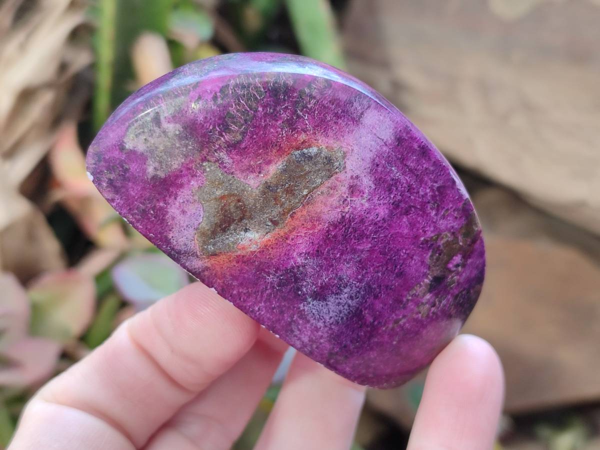 Polished Stichtite Free Forms x 6 From Barberton, South Africa - Toprock Gemstones and Minerals 