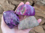Polished Stichtite Free Forms x 6 From Barberton, South Africa - Toprock Gemstones and Minerals 
